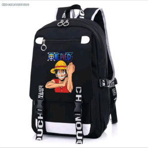 2025  Schoolbag youth Childrens One Piece One Piece Luffy Backpack large Capacity Waterproof Campus Backpack
