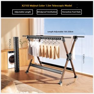 MINGZHI | Folding and Extending Clothes Rack