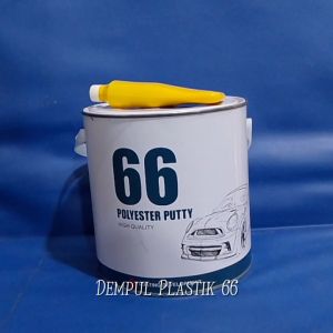 Dempul Plastik 66 Polyster Galon + Hardener / Dempul Kayu Besi plastik
