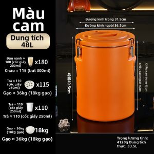 YANXING | Xô Inox Dung Lượng Lớn Cách Nhiệt cho Sử Dụng Thương Mại