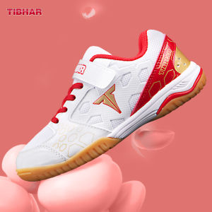 TIBHAR Childrens Table Tennis Shoes Boys Girls New Anti-slip Breathable Training Shoes Elastic Bottom Sports Shoes