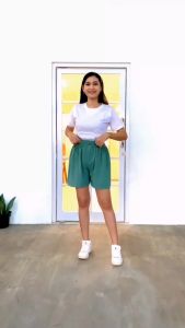 Celana Hotpants Pendek Wanita Crinkle Airflow