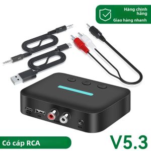 USB Bluetooth 5.3 Bộ Thu Âm Thanh Không Dây Âm Thanh Stereo 3.5 Mm Aux R/L RCA Hỗ Trợ Phát Đĩa U Cho Máy Tính Để Bàn Loa Amp