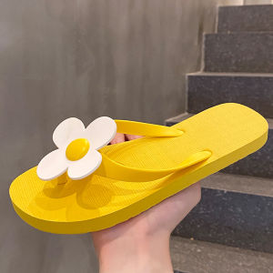 Summer Outdoor Flip-Flops Women Seaside Beach Shoes Summer Cute Trendy Non Slip Bows Flip-Flops Women