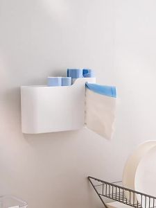 Wall Mounted Drill-Free Trash Bag Dispenser