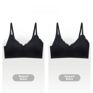 Seamless Latex Bra Wireless Womens Anti-Sagging Prevent Side Breast Collection Gathered Thin Cup Nylon Fabric Fixed Strap