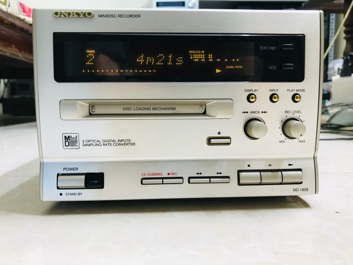 ONKYO MDデッキ MD-185X Onkyo MD-185Ⅱ Minidisc Recorder オンキョー 中古オンキョー MD