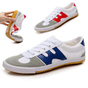 Volleyball Shoes Spring & Fall Canvas Shoes Soft Bottom Non Slip Tendon Bottom Training Shoes Men and Women Same Style Running Shoes Student Track Shoes