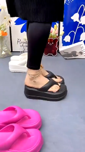 Sandals For Women New Summer Outfit 7cm Thick Bottom Slippers For Women Colorful Flip Flops