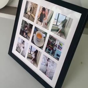 [MS] New Style Cross-Border Wall Hanging and Table Decoration Photo Wall Handmade Multi-Grid Picture Frame Photo Frame Polaroid Wooden Photo Frame Wholesale