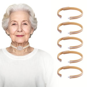 Ehucon Tracheostomy Tube Holder Adjustable Trach Tube Strap with Soft Foam Padding Secure Tracheostomy Band(5pcs)