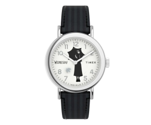 Timex x Wednesday Weekender 37mm Leather Strap Watch (TW2Y19400)