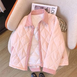 NUANKONG | Slim Fit Turn-down Collar Color Block Cotton Jacket