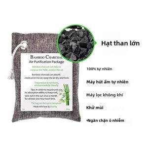 1 Túi Than Tre Khử Mùi 200g Làm Sạch Không Khí Tự Nhiên Khử Mùi Tủ Quần Áo Phòng Khu Vực Thú Cưng & Tủ Lạnh