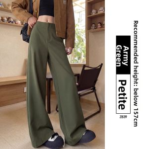 YAYANGREN | Summer Lightweight High Waist Drape Straight Wide Leg Trousers