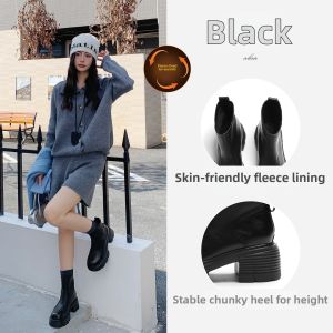 Josiny | Thick Heel Chunky Ankle Boots