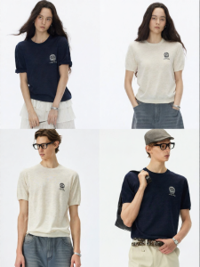 ULD | Vintage Old Money Style Linen Custom Emblem Series T-shirt