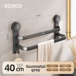 ecoco | Suction Cup Non-drilling Integrated Towel Rack