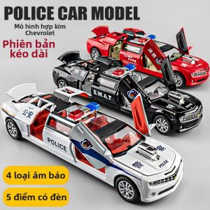 XINGXINGKEJIAO | Extended Police Car Alloy Large Toy Car