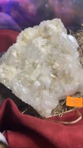 Đá cụm ổ Thạch Anh cộng tinh thể Lemurian pha lê kim cương tự nhiên năng lượng vũ trụ cao hàng sưu tầm phong thủy