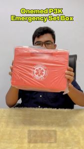 Onemed P3K Emergency Set Box 2in1 Jinjing dan Dinding + Isi Paket Perawatan Luka Darurat First Aid Kit Portable Hardcase Wall and Carry