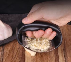 Alat penghancur Bawang Stainless steel Garlic Press Crusher