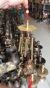 Chuông Gió Đồng 6 Ống Cỡ Nhỏ Chiều Dài 14cm Loại Đẹp