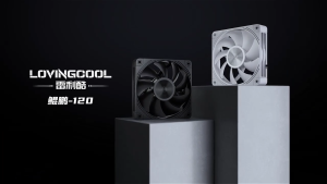 LOVINGCOOL KP-120 12cm Casing Fan 4PIN PWM ( Black / White )