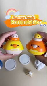 Momosee Mainan 1Pcs Anak Tekan Pencet Merangkak Mainan Anak Mobil Tekan Tanpa Baterai WJ11