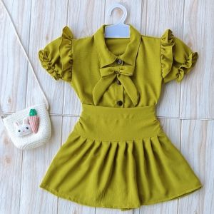 Terbaru Setelan Kayla Dress Anak perempuan Rok Baju Atasan Usia 1-7 Tahun Korea Style