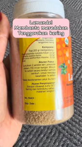 BPOM Lamandel Box Obat Herbal untuk Amandel dan Tenggorokan Kering 12 Sachet