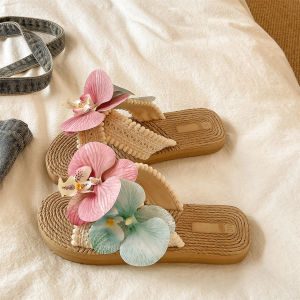 QIAOHUI | Floral Style Slippers Sandals New Thick Anti-slip