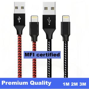 MFi Certified 1M 2M 3M USB A Cable For iPhone 14 13 X XR Fast Charging&Data Transmission Cable Charger Data Line