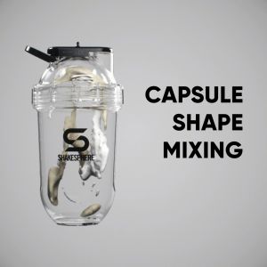 ShakeSphere Tritan Single Wall Shaker Clear 700ml | Protein Shaker Bottle | Gym Bottle