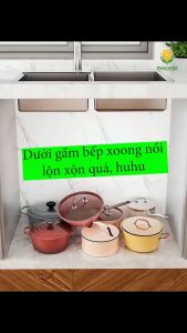 Kệ Để Đồ Nhà Bếp Xoong Nồi Chảo 4 Tầng+3 TầngGiá Kệ Để Đồ Góc Gầm Bếp Thép chống rỉ Vuadienmay