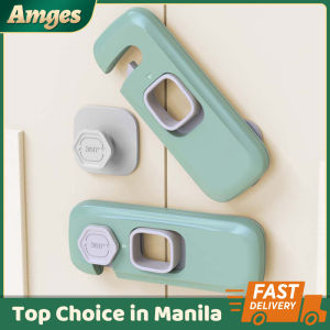 Childrens Safety Lock Multi-Function Adjustable Childrens Cabinet Refrigerator Door Anti Pinch Safety Lock 360° Rotatable Safety Lock Baby And Child Safety Lock Device Newborn Protection Product