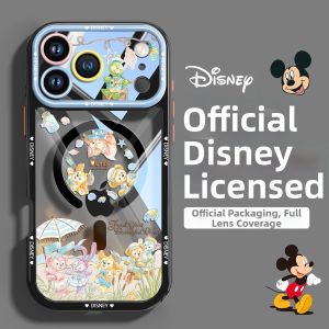 pinsai | Transparent Magnetic Stand Phone Case Compatible with iPhone All-inclusive Anti-fall