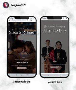 Undangan Digital Pernikahan Website Web Online CantikUnikElegant Murah