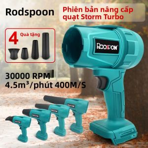 Máy Thổi Cầm Tay Không Dây Công Suất Cao 30000 Vòng/phút Quạt Turbo Dùng Để Loại Bỏ Bụi Và Tuyết Máy Thổi Khí Cầm Tay Với Lưỡi Quạt Mạnh Mẽ