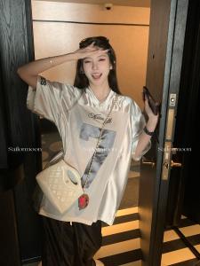 Mesh Embroider Short Sleeve T-Shirt Mens and Womens Loose Quick-Drying Mesh Breathable V Neck Basketball Sports Training Wear Half Length Tops