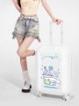 กระเป๋าเดินทาง Sanrio Hello Kitty ขนาด 20 นิ้ว กระเป๋าเดินทางแบบถือสำหรับเด็กและเยาวชน กระเป๋าเดินทางแบบมีล้อสำหรับเด็กและเยาวชน กระเป๋าเดินทางสำหรับผู้หญิง. 