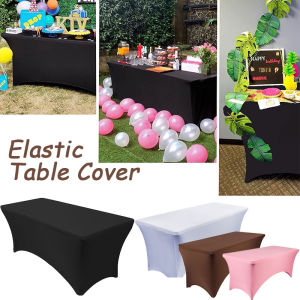 Stretch Table Cover Rectangular Fitted Dustproof Washable Salon Spa Display Tablecloth