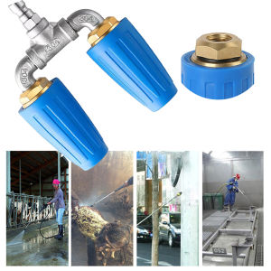 Dual Turbo Nozzle Pressure Washer 360° Rotating Turbo Nozzle For Power Washer with 1/4" Quick Connector For Motorcycle Washing