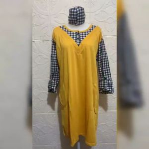 Pakaian Tunik Wanita Lengan Panjang Free Masker Trend Kekinian/Tunik Kotak 3 Ukuran L-XL-XXL