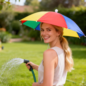 Umbrella Hat Fishing Umbrella Hands-Free Foldable Sun Shade Anti-UV Umbrella Hat Tea Picking Farm Work Rain or Shine Use