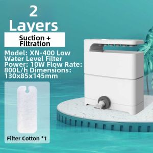 Sunsun | Low Water Level Silent Filter Turtle Tank Bottom Waste Removal Water Purifier 3-in-1 Drip Filter Box