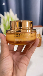 [ ของแท้ / มีเลขจดแจ้ง ] Lebelage vitamin c pure cream 55 ml ครีม วิตามินซี กระจ่างใส ชุ่มชื้น