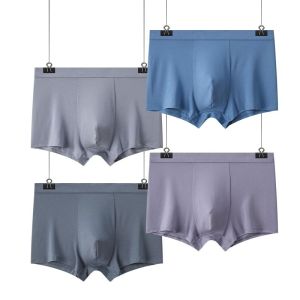 Comfortable Large Size Modal Mens Underwear Antibacterial Breathable Sporty Boxer Shorts Four-Pack Mid-Waist Sport Style
