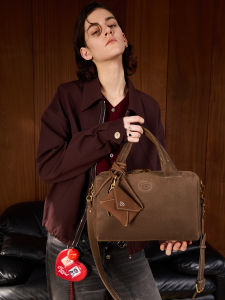 Gigdad Small Commuter Tote Bag Velvet Leather Shoulder Crossbody Bag Casual Style Handbag for Youth without Waterproof