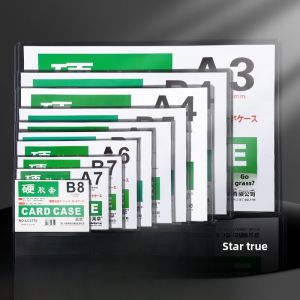 Transparent Plastic Card Holder Protector for Small Cards Postcards New Version A4 A5 A7 B4 A3 Paper Size Envelope Document Bag